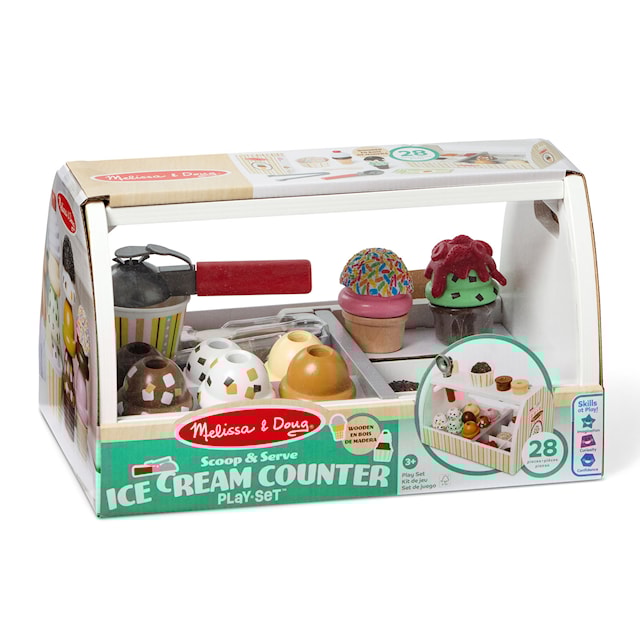 Tuotekuva 5 - Leikkisetti Jäätelökioski Puinen Melissa & Doug