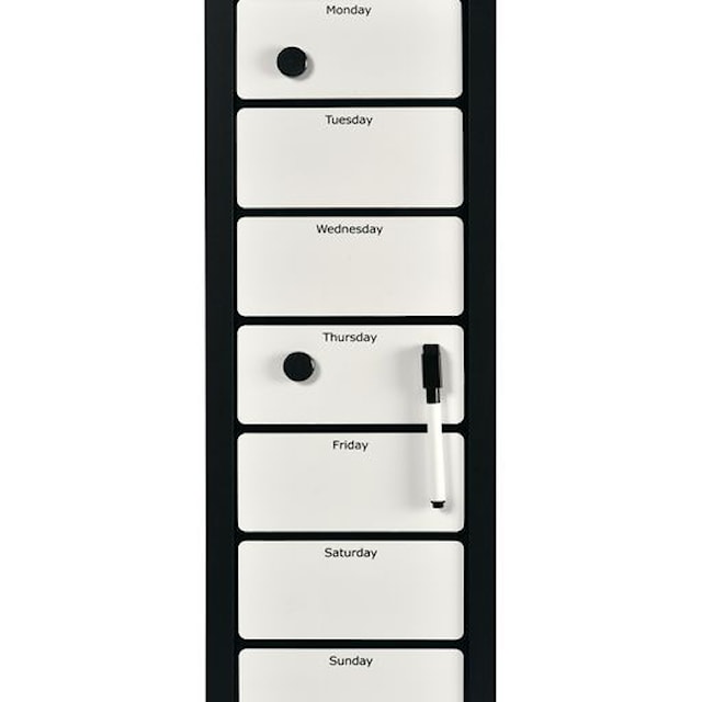 Produktbild 1 för Veckoplaneringstavla 20x60 cm inklusive penna, sudd och magneter BNT Office