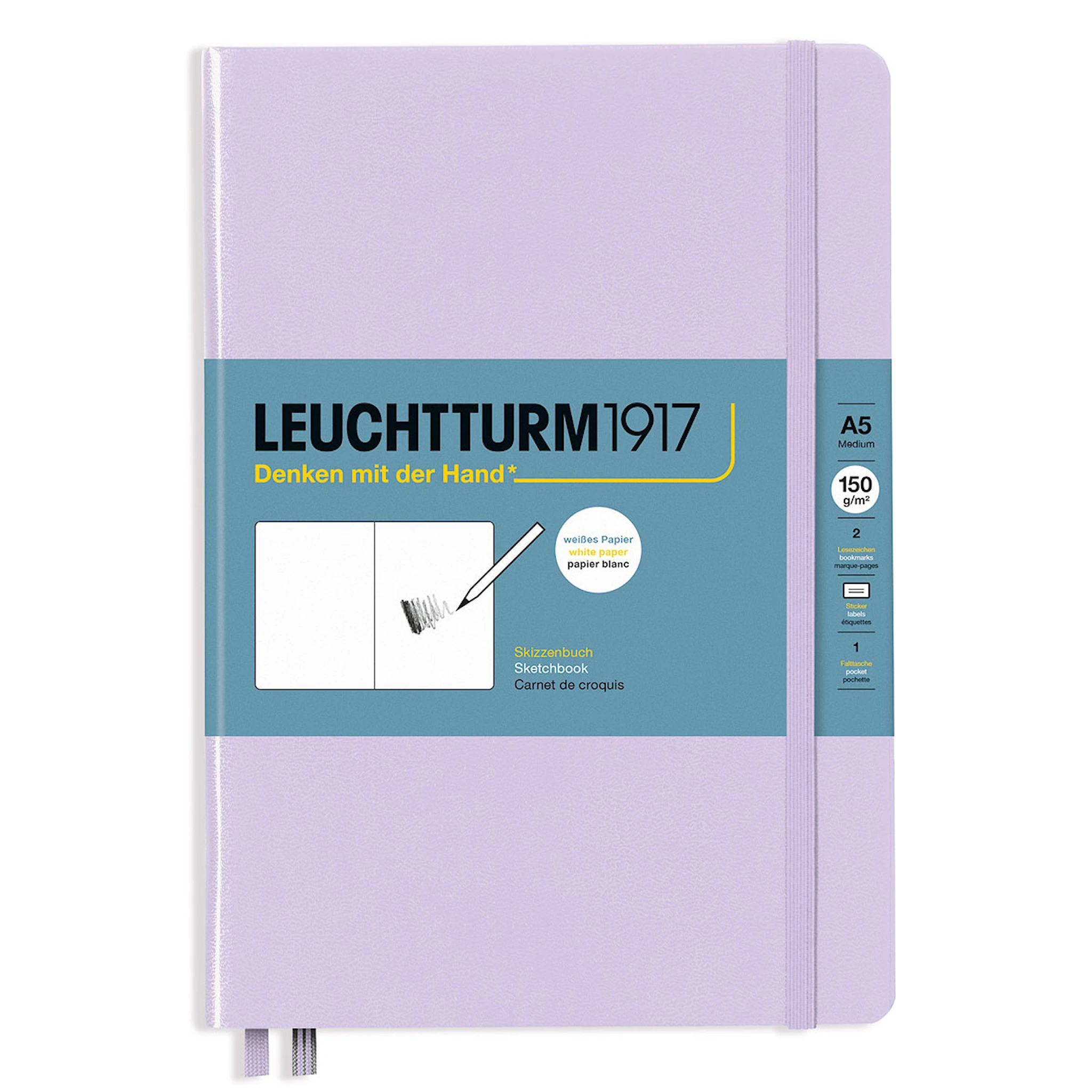 Produktbilde for Skissebok A5 Lilac Leuchtturm 1917