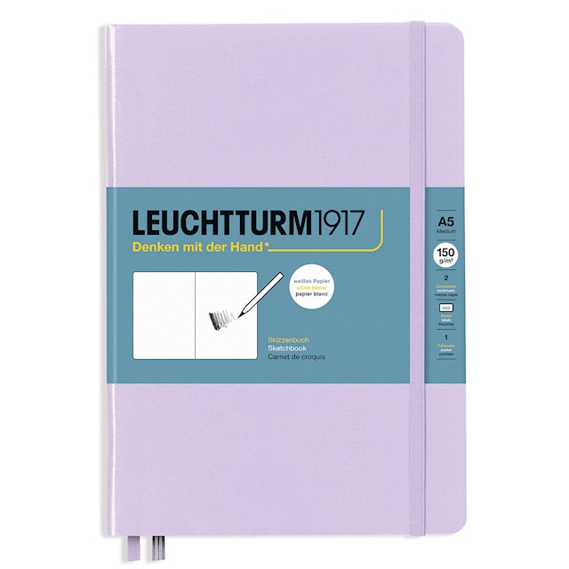 Produktbilde 1 for Skissebok A5 Lilac Leuchtturm 1917