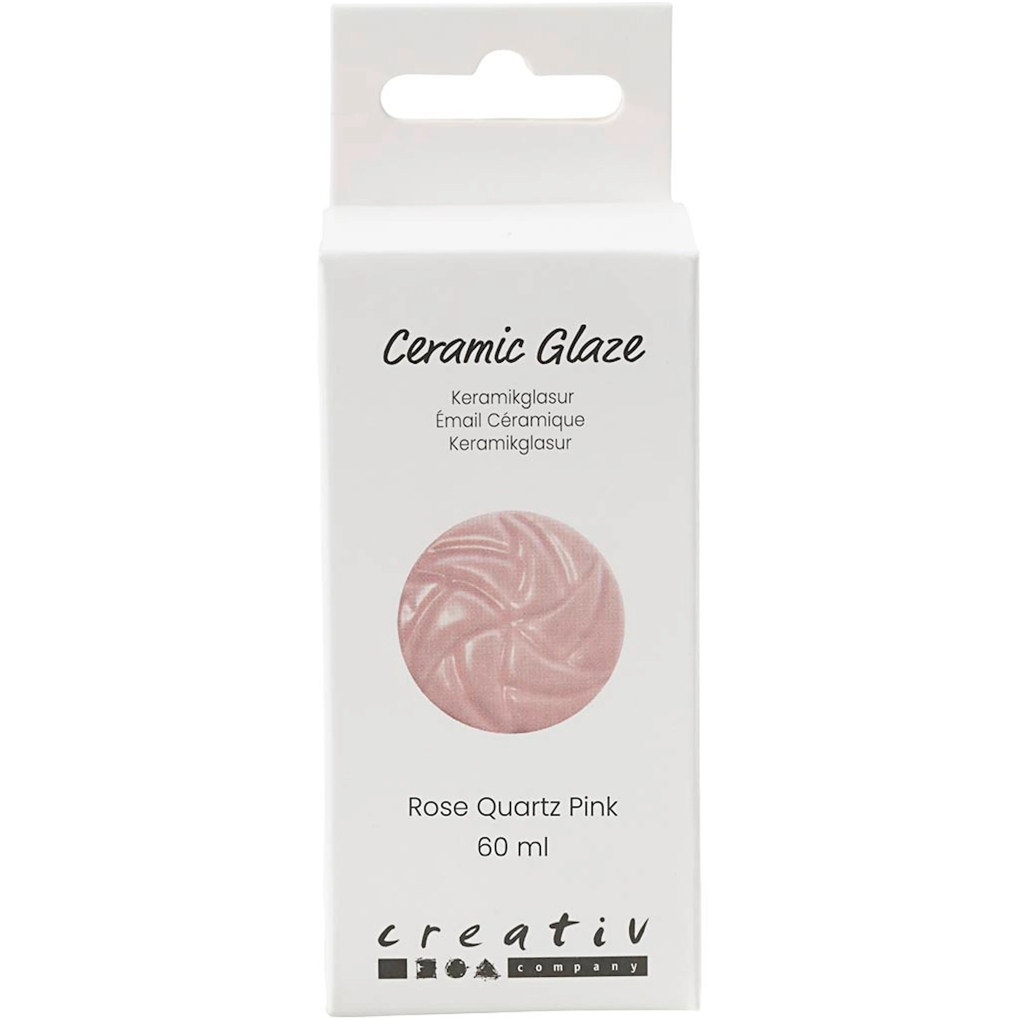 Produktbilde for Keramikkglasur, 984-1101 °C, dekkende, Rose, 60 ml/ 1 boks