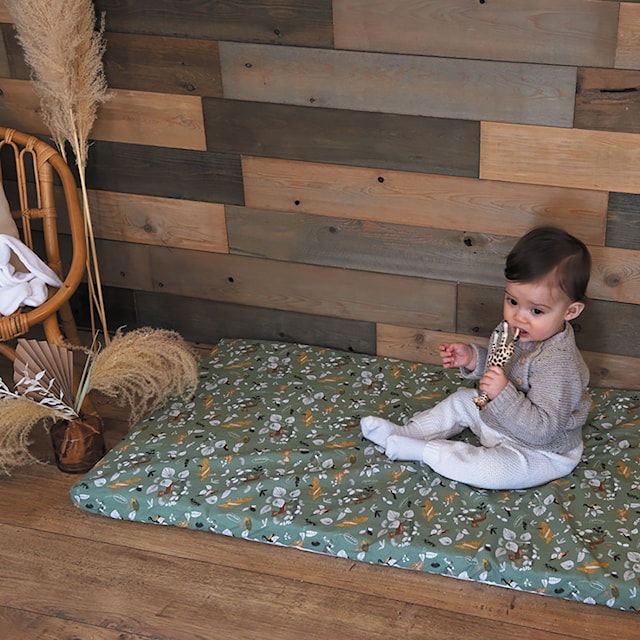 Produktbilde 2 for Lekematte/Madrass Safari 60x120 cm Tinéo