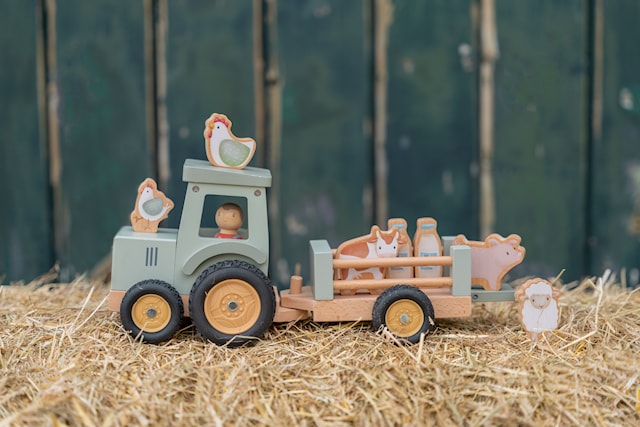 Produktbilde 3 for Little Farm Traktor med tilhenger FSC Little Dutch