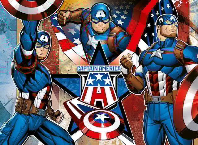 Produktbild 2 för Pussel Marvel Captain America 100 bitar, Ravensburger