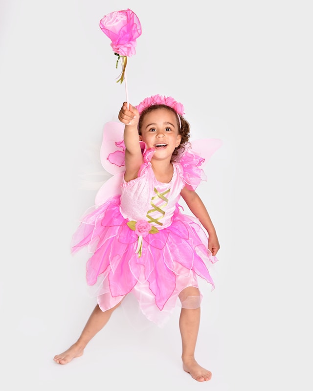 Produktbild 1 för Älvklänning, vingar och stav 98-104 cl Den goda fen