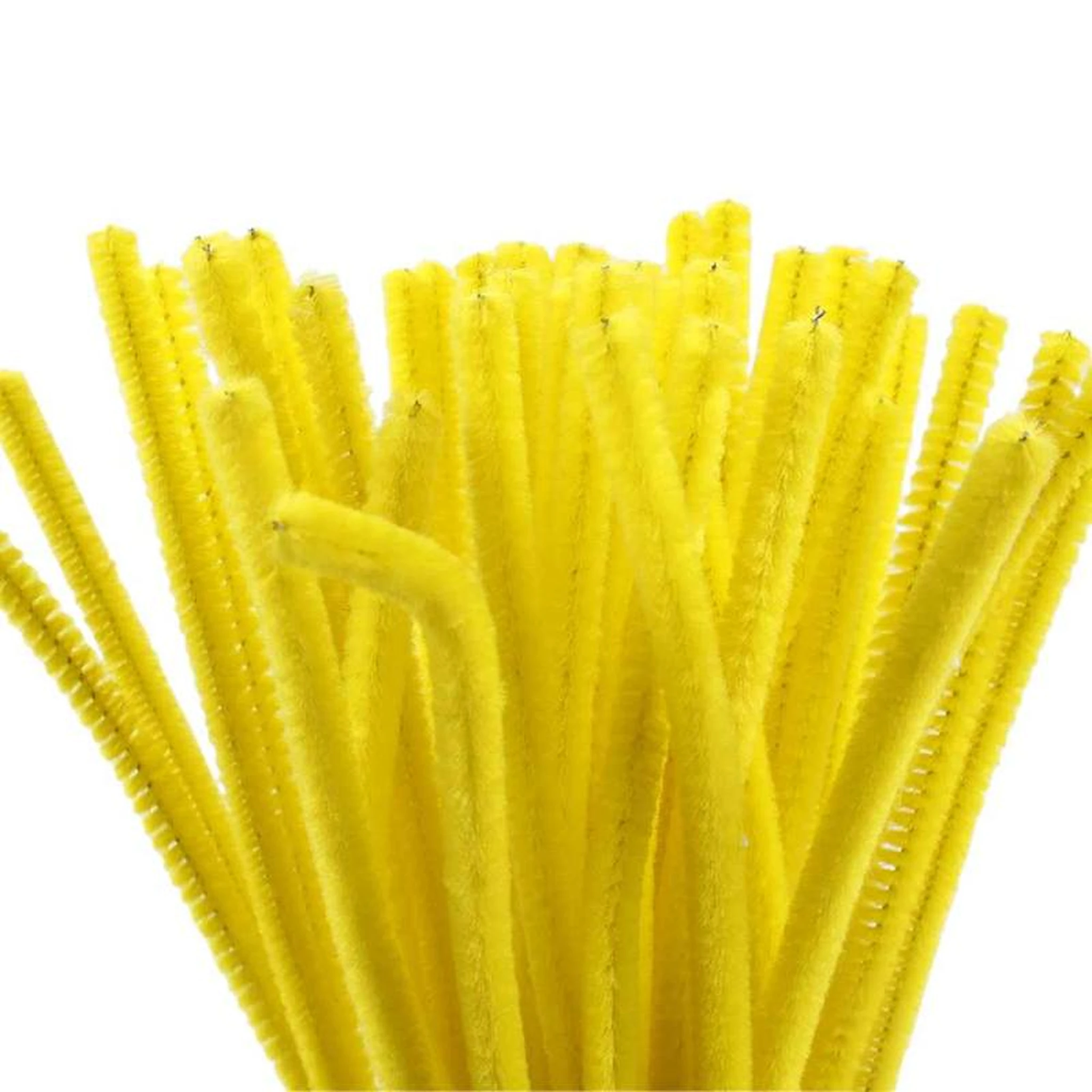 Produktbilde for Piperenser, L: 30 cm, tykkelse 6 mm, gul, 50 stk./ 1 pk.