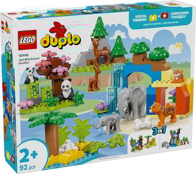Tuotekuva 1 - 3-in-1 luonnoneläinperheet LEGO® DUPLO® Town (10446)