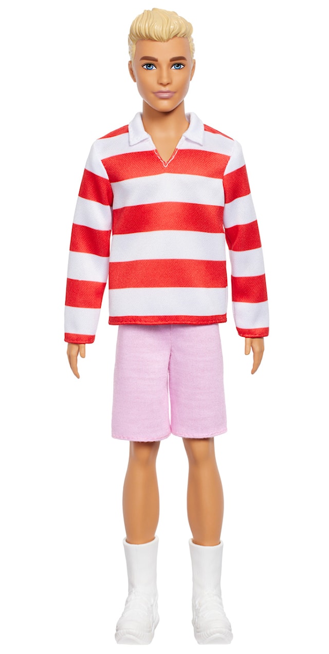 Produktbild 3 för Barbie Fashionista Ken Modedocka Red & White Stripes