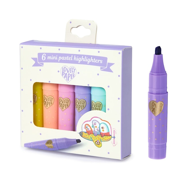 Pennset Mini Pastel Överstryckningspennor 6-pack Djeco