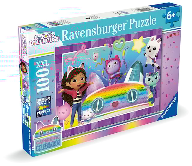 Produktbilde 3 for Gabby's Dollhouse Puslespill 100 brikker XXL, Ravensburger