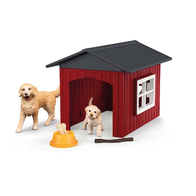 Produktbilde 1 for Schleich Hundehus med to Golden Retrievere