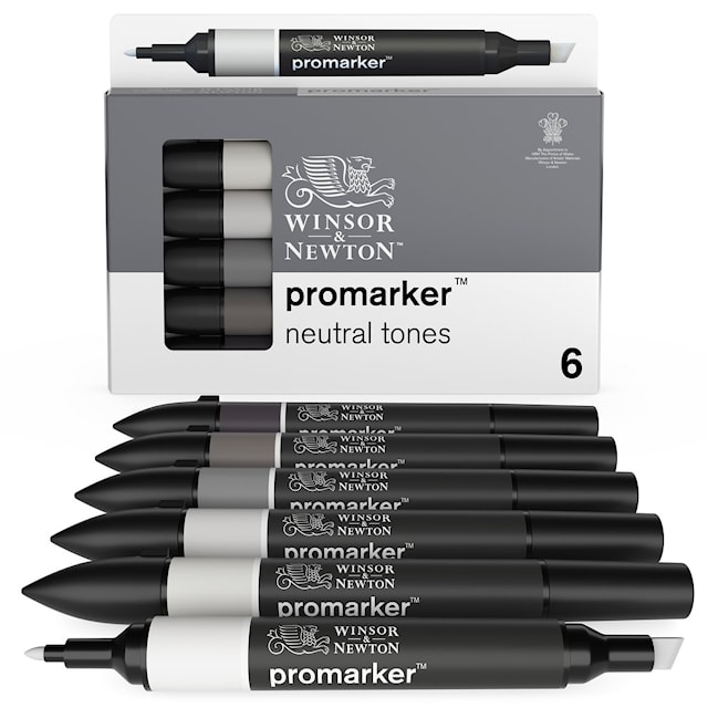 Produktbild 4 för Promarker Neutral Tones Set 6-pack Winsor & Newton