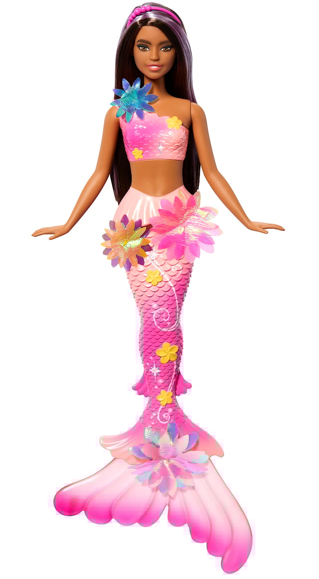 Tuotekuva 1 - Barbie Blooming Magic Pink Mermaid -muotinukke