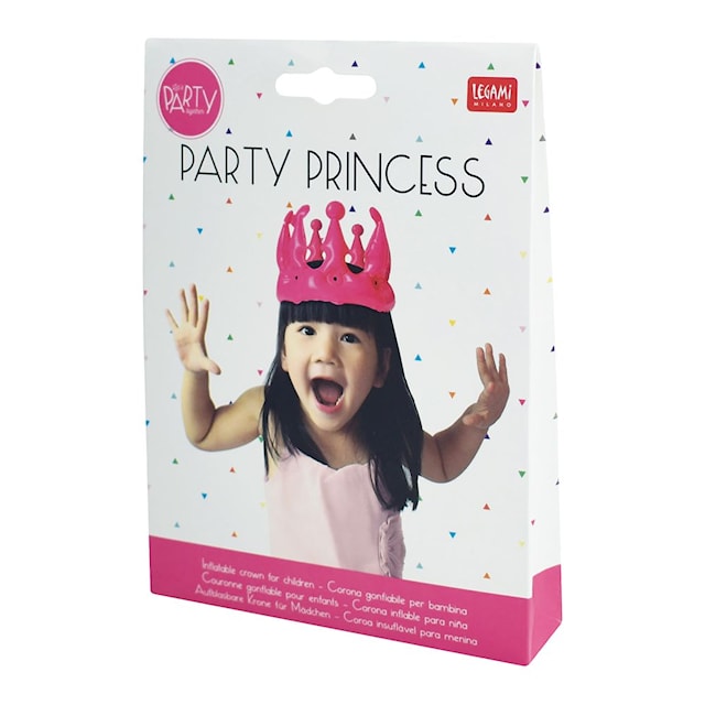 Produktbild 3 för Krona uppblåsbar i rosa 1-pack Legami