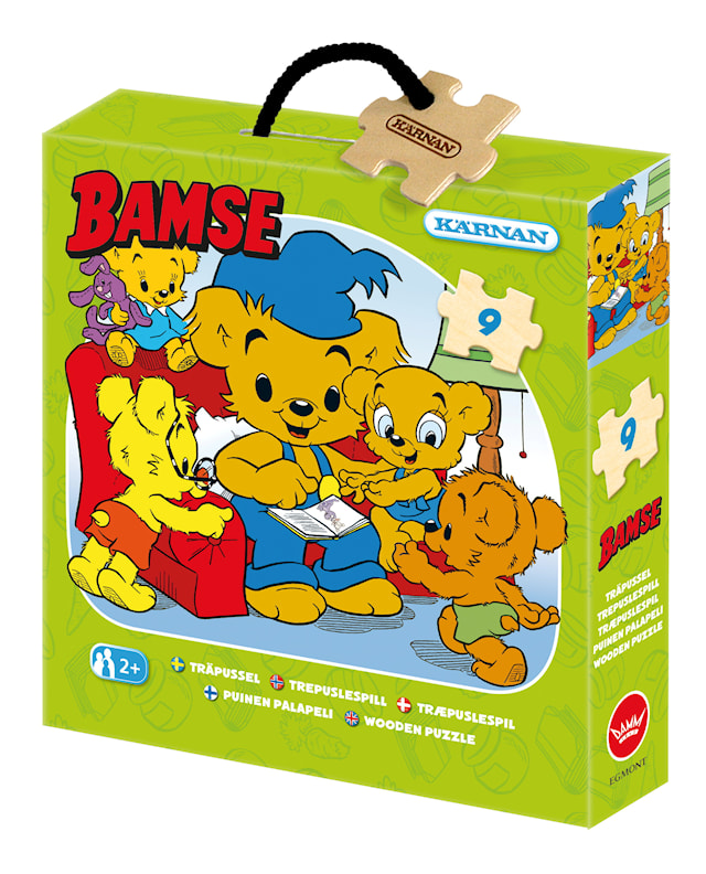 Trepuslespill Bamse leser 9 brikker, Kärnan