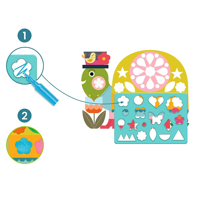 Produktbild 3 för Måla Innanför Strecken Djeco