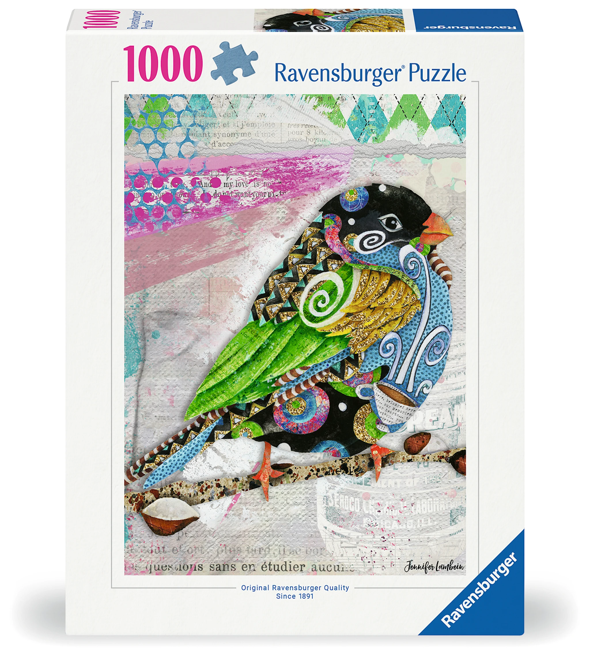 Produktbild för Swirly Bird Pussel 1000 Bitar, Ravensburger