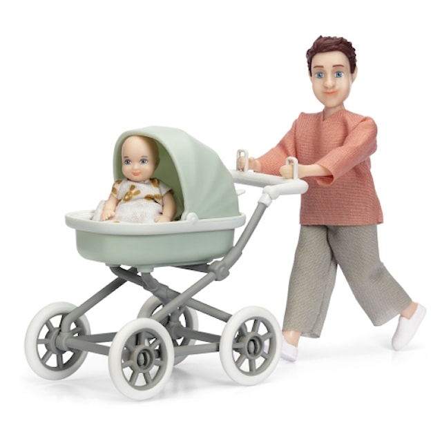 Produktbilde 2 for Dukke Med Baby Og Vogn, Lundby