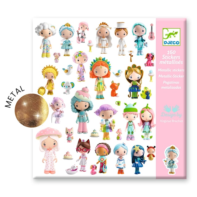 Produktbild 2 för Stickers Tinilys Miniatyrvärld Metallic Djeco