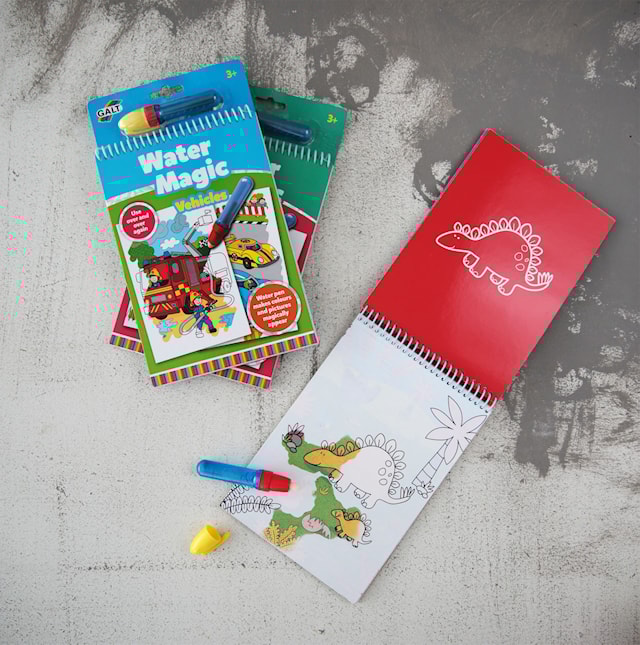 Produktbild 2 för Målarbok Water Magic Dinosaurier Galt