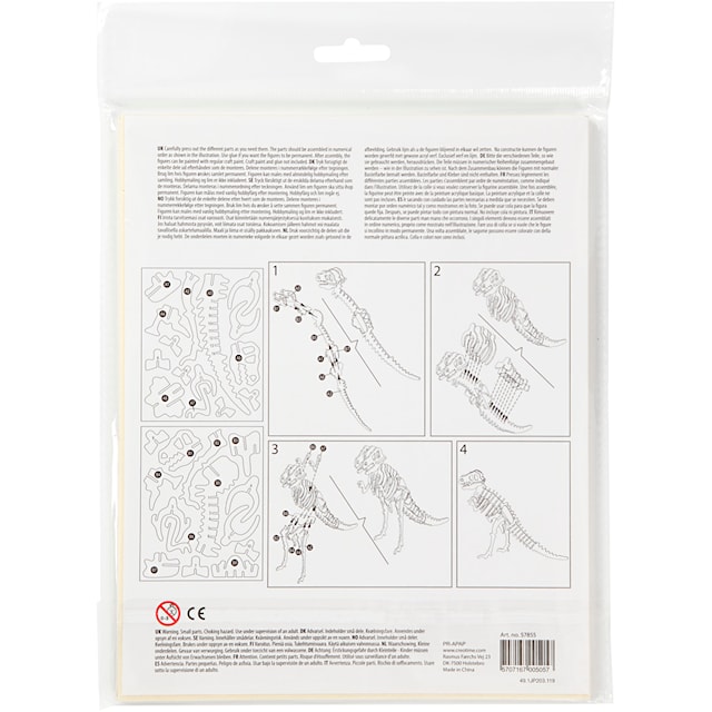 Produktbild 4 för 3D Dinosaurie 33x8x23cm Plywood