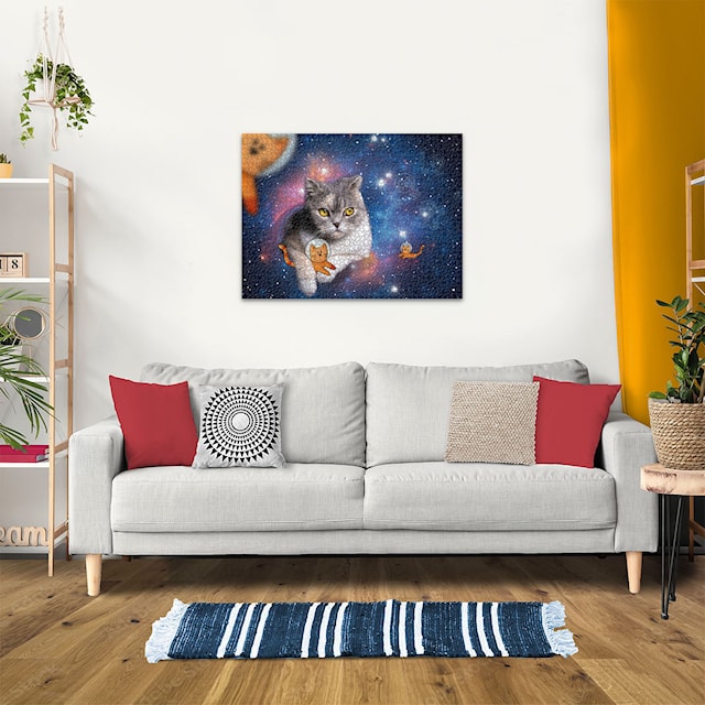 Produktbild 4 för Pussel Cats In Space 1500 bitar, Ravensburger