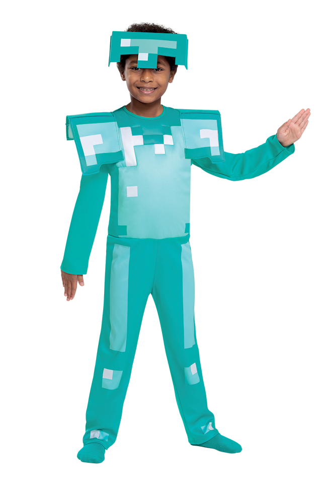Produktbilde 1 for Minecraft Kostyme Fancy Diamond Armour S (4-6) Disguise