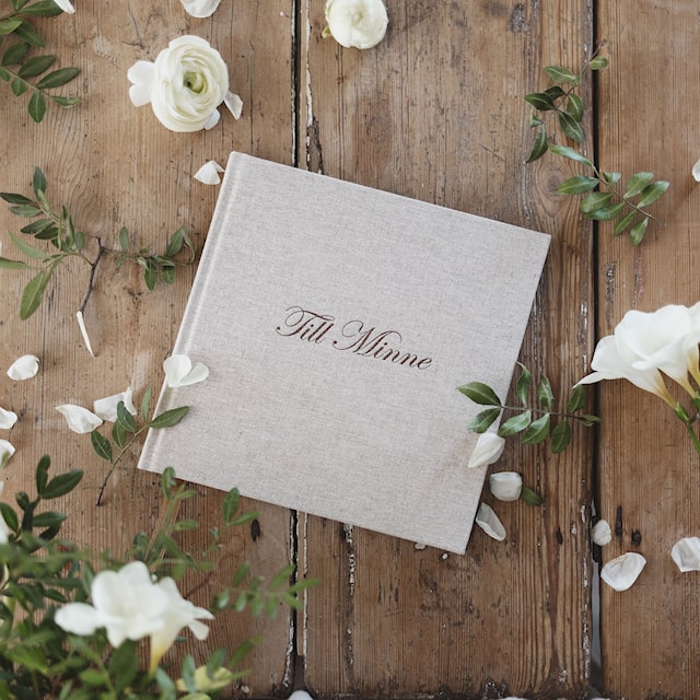 Produktbild 2 för Till Minne 185 x 185 Rough Linen Paperstyle