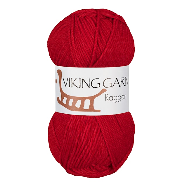 Produktbilde 1 for Raggen 150 g Rød 750 Viking Garn