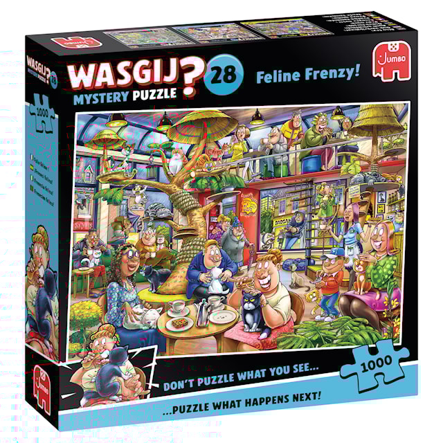 Produktbild 3 för Wasgij Mystery 28 Pussel Feline Frenzy! Pussel 1000 bitar