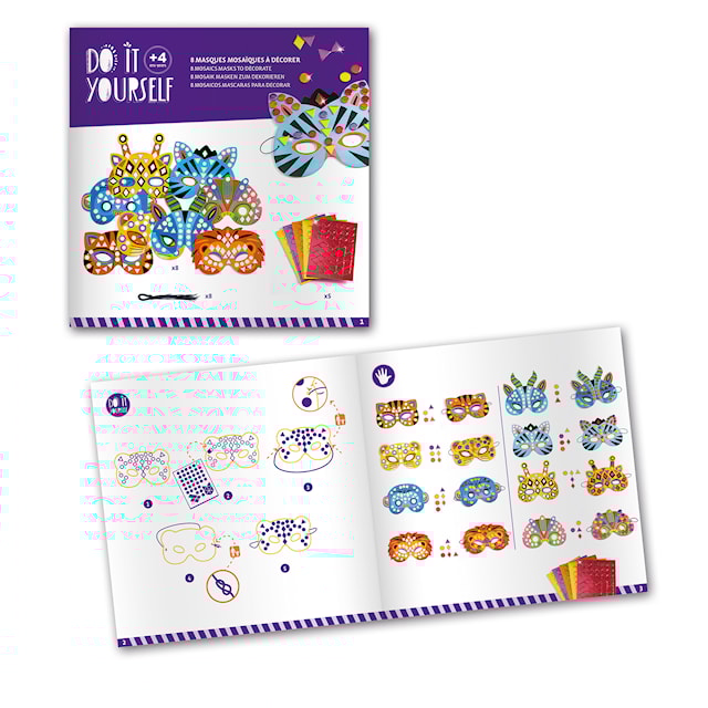 Produktbild 2 för Do It Yourself - Djungelmasker, Djeco