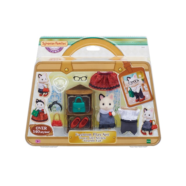 Tuotekuva 3 - Fashion Play Set Town Girl Series - Tuxedo Cat- Sylvanian Families