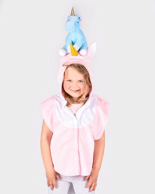 Produktbilde 2 for Kostyme Mini Cape Enhjørning Rosa 86-110 cm Den Goda Fen