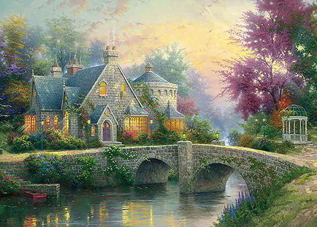 Produktbilde 2 for Lamplight Manor Thomas Kinkade Puslespill 3000 brikker Schmidt