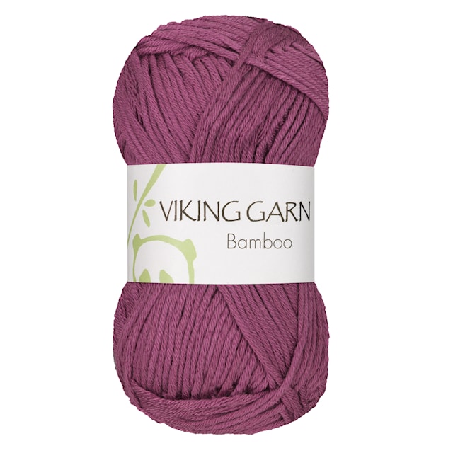 Bamboo 50 g Mørk rosa 662 Viking Garn