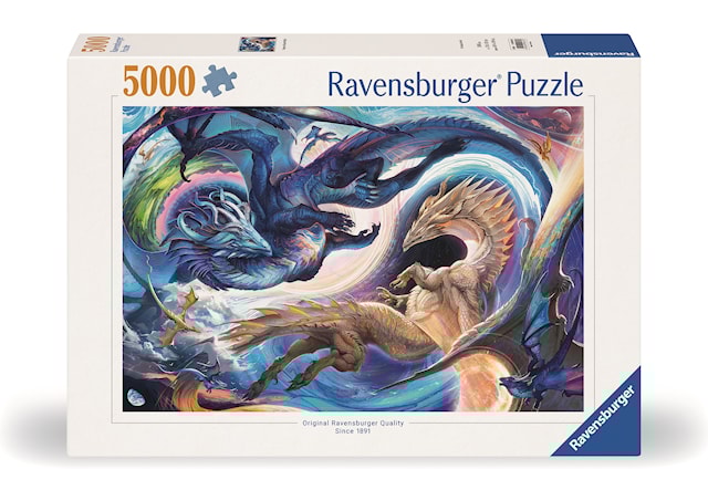 Produktbild 1 för Pussel Dragon Day And Night 5000 bitar, Ravensburger