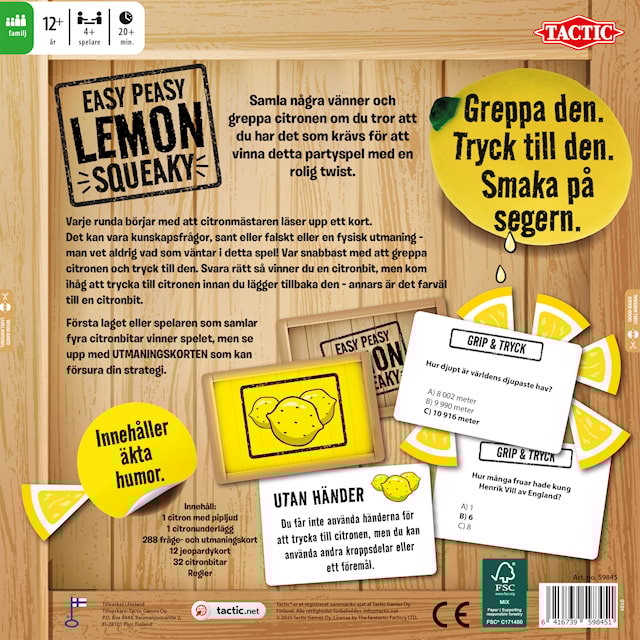 Produktbild 3 för Easy Peasy Lemon Squeaky Tactic (SE)