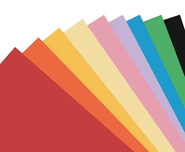 Produktbild 1 för Färgad hobbykartong olika storlekar 225g Sense