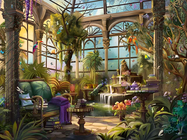 Tuotekuva 2 - The Greenhouse Palapeli 1500 palaa, Ravensburger