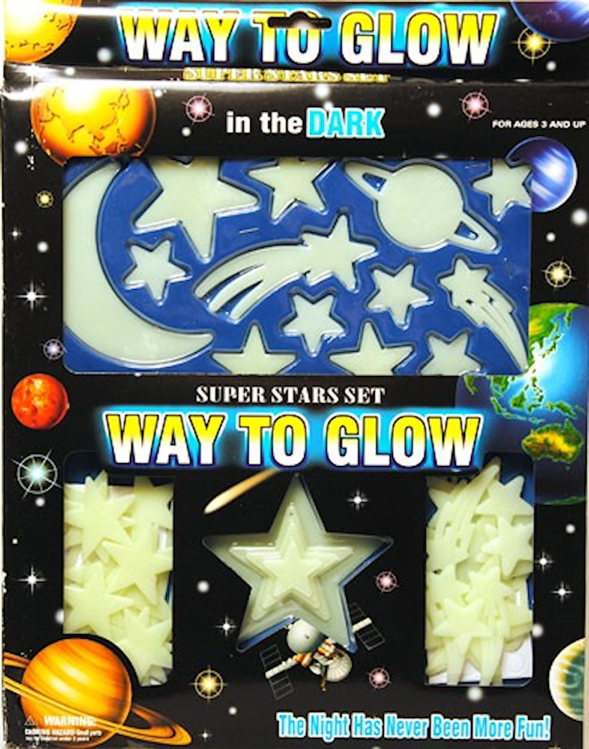 Tuotekuva ille Itsevalaisevat tähdet seinäkoristelu Suntoy