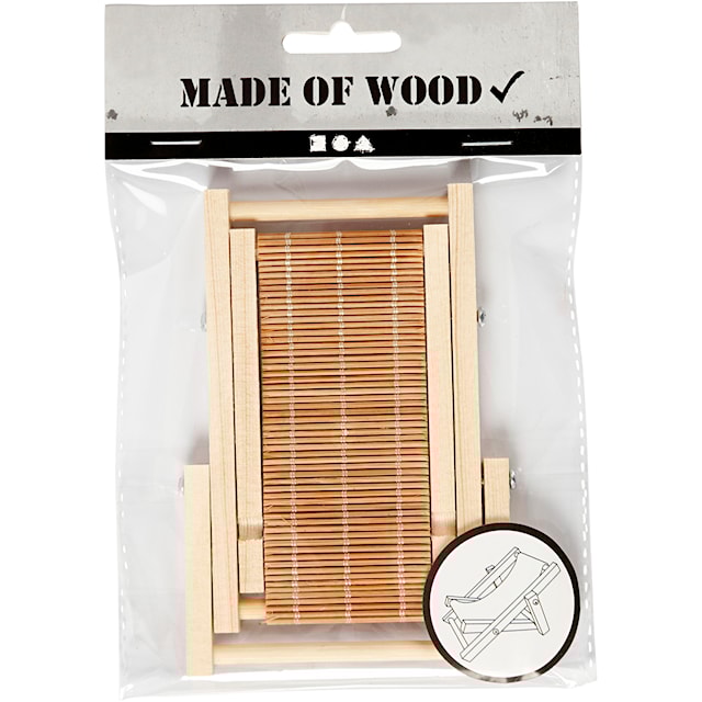 Produktbilde 5 for Liggestol, L: 9,5 cm, B: 7,5 cm, 1 stk.