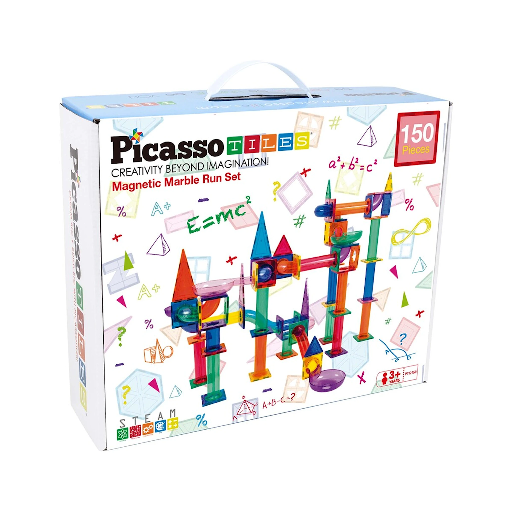 Tuotekuva ille Picasso Tiles 150 pcs Magnetic Marble Run Set