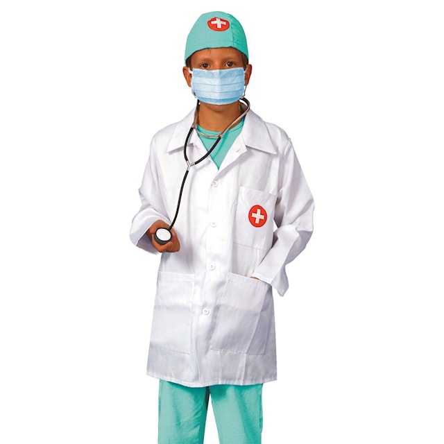 Produktbild 2 för Maskeradkläder Doktor Storlek 104-116 Den Goda Fen