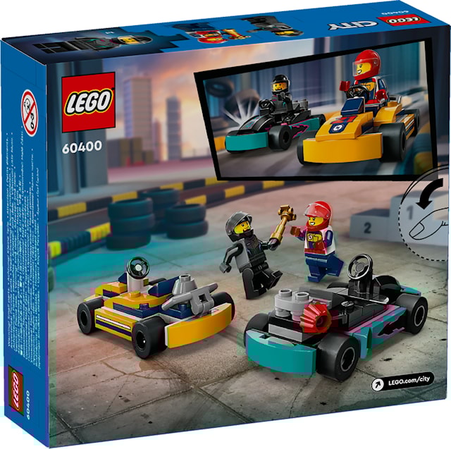 Tuotekuva 3 - Go-Kart-autot ja kilpakuljettajat LEGO®  City (60400)