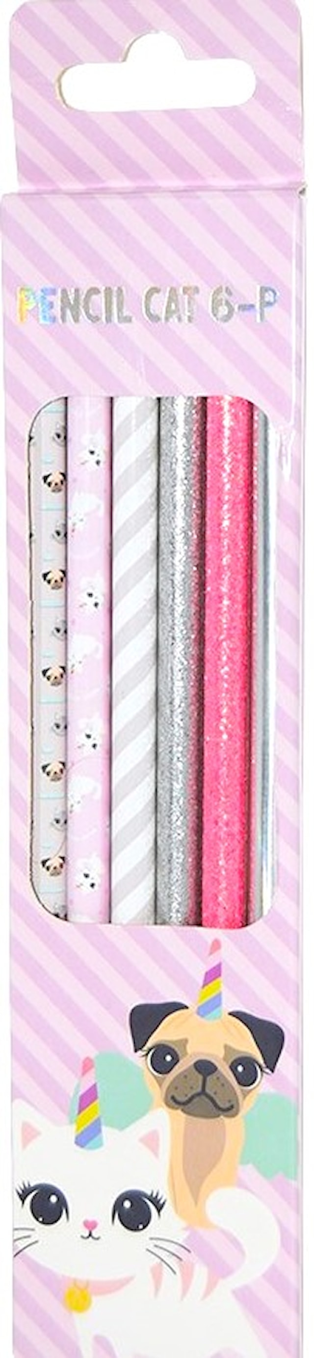 Produktbild 1 för Blyertspennor Katter 6-pack