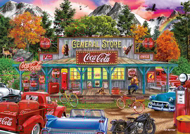 Coca Cola - Store Pussel 1000 bitar Schmidt