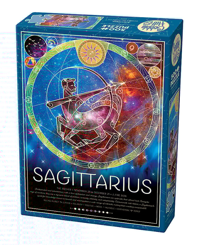 Produktbilde 1 for Puslespill Zodiac Sagittarius 500 brikker, Cobble Hill