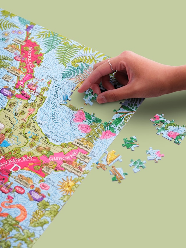 Produktbild 6 för Vinpussel - Nya Zeeland 1000 bitar, Water and Wines