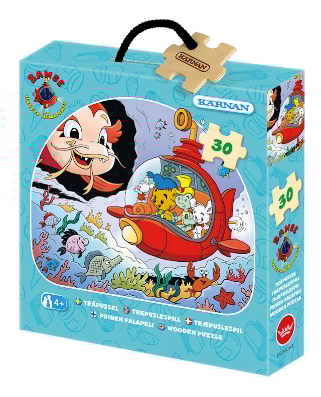 Produktbilde 1 for Trepuslespill Bamse og havets hemmeligheter 30 brikker, Kärnan