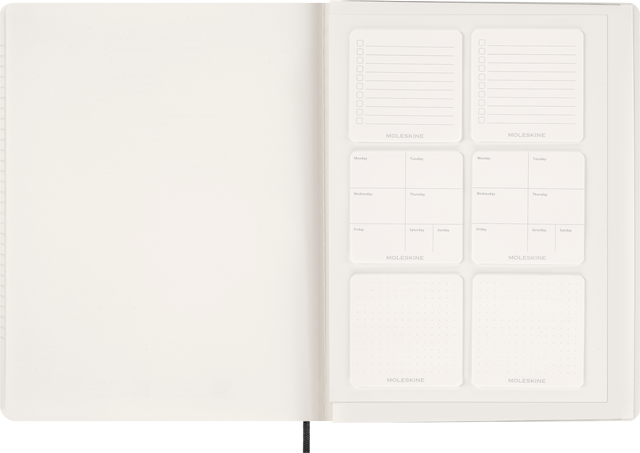 Tuotekuva 5 - Kalenteri 2026 Essential Planner Weekly Vertical XXL Musta Moleskine